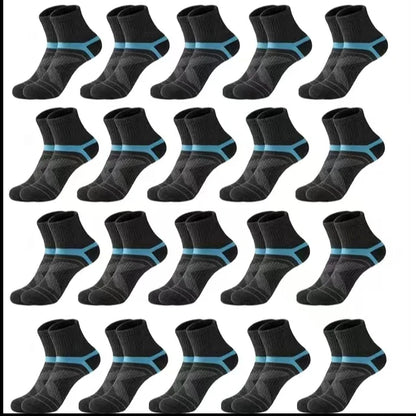 3 Pairs Men's Socks Hiking Black Sports Basketball Socks Casual Soft Running Summer Absorb Sweat Breathable Male Sokken Gifts.