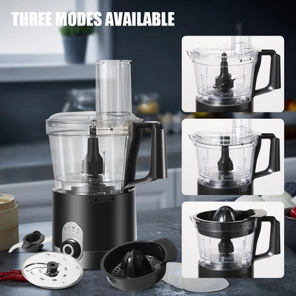 200W 1.2L Stainless Steel Kitchen Meat Grinder 3in1 Powerful Motor 2-Layer Blade Vegetable Crusher Onion Garlic Grinder.