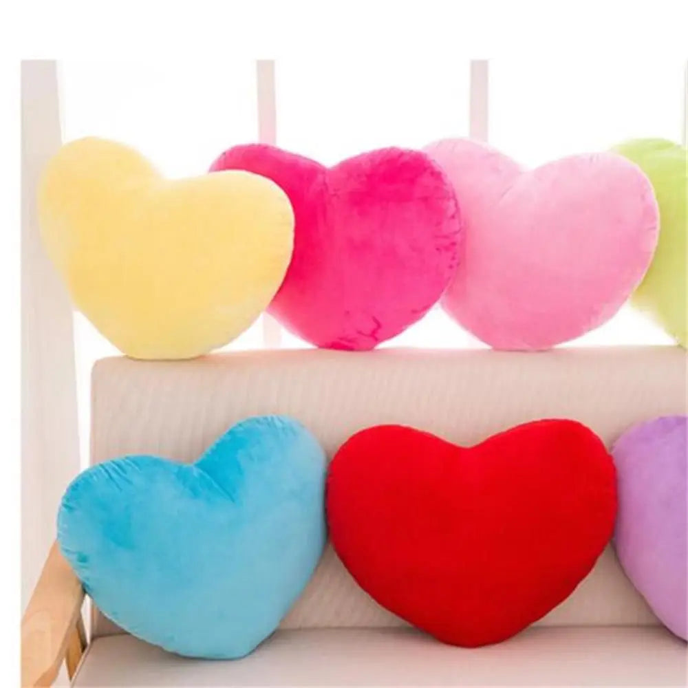 PP cotton Soft Pillow Comfortable Heart Plush Pillow Red Color Pink Color Stuffed Pillow Heart Shape Home Decorative.