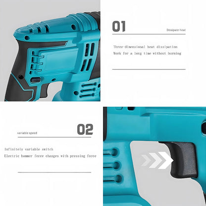 Hikity Bürstenlosen Elektrische Bohrmaschine Cordless Elektrische Hammer DIY Haushalts Werkzeug Elektrische Werkzeug Set Für Makita 18V Batterie Schraubendreher