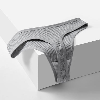 TrowBridge 10PCS/Set Women's Panties Cotton Striped Underwear Sexy Sports Thongs Lingerie Soft Comfortable G-Strings Hot T-Backs.