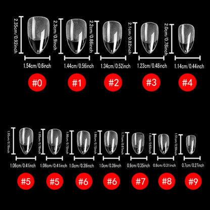 120PCS- Semi-frosted short almond clear fake nails, whitening nail art set with removable fake nails for festivals, parties, dat.