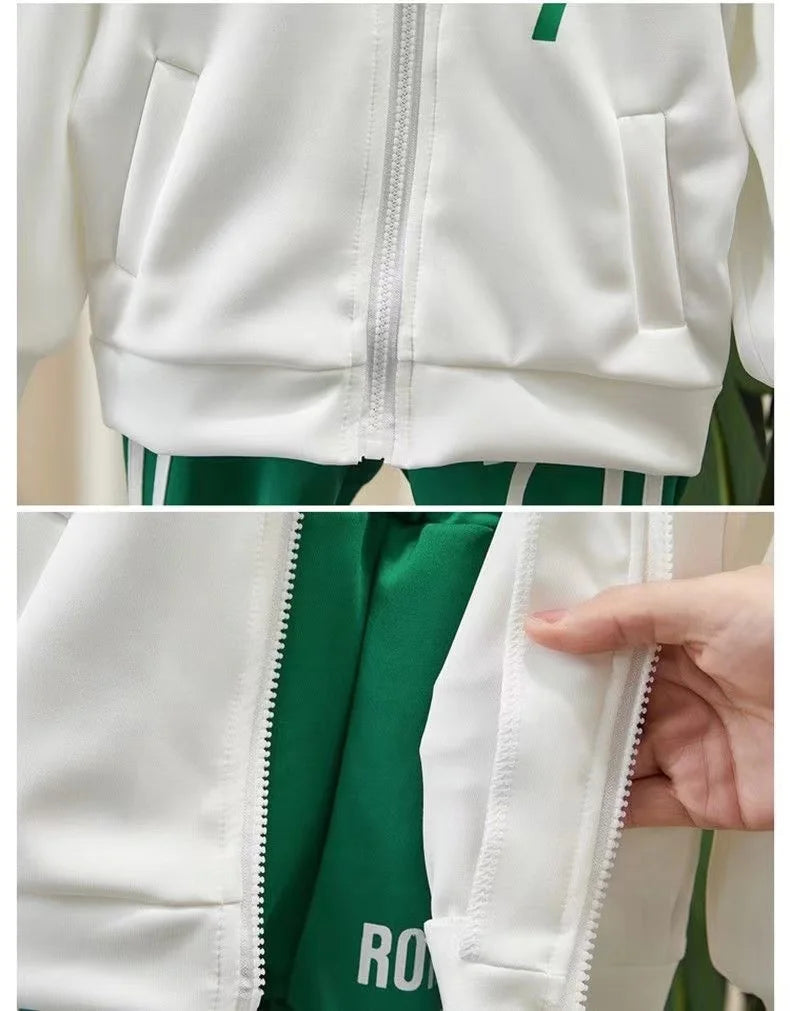 Children Clothing Set Boy Clothes Spring Suit Baby Sets Cute Cotton Coat Pants Kids Soft Tracksuit With Bag 2-10Y 2024 New.