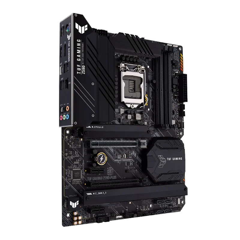 ASUS TUF GAMING Z590-PLUS WIFI LGA 1200 Intel Z590 ATX M.2 Desktop Motherboard.