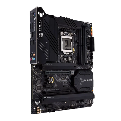 ASUS TUF GAMING Z590-PLUS WIFI LGA 1200 Intel Z590 ATX M.2 Desktop Motherboard.