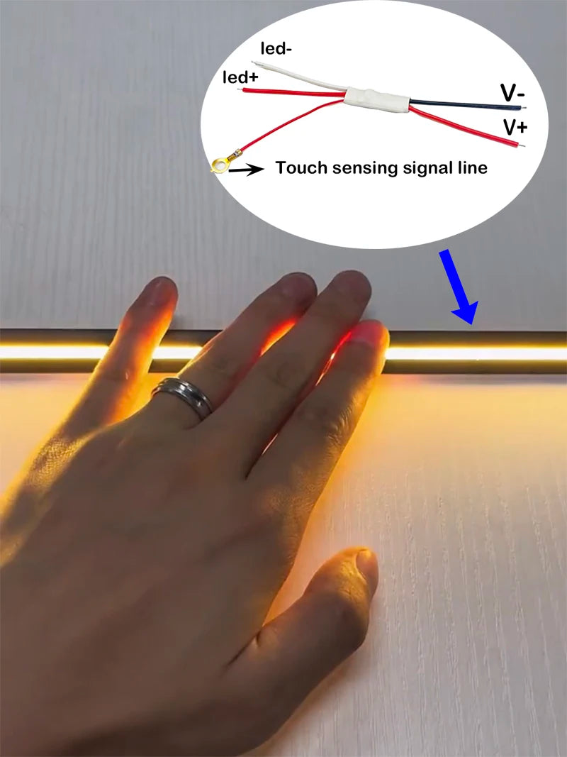 Metall Touch Sensor Dimmer Schalter Controller Helligkeit stufenlos dimmbar Touch Dimmer für LED Streifen Licht.