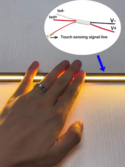 Metall Touch Sensor Dimmer Schalter Controller Helligkeit stufenlos dimmbar Touch Dimmer für LED Streifen Licht.