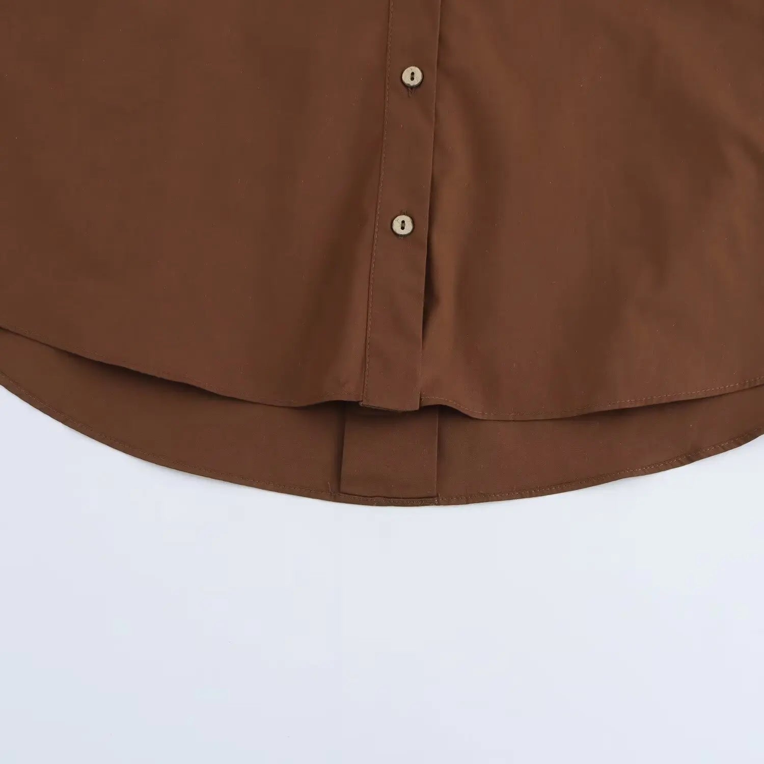 Women's Shirt Simple Wide Sleeve Comfortable Long Sleeve Collar Solid Color Temperament Spring New Style Shirt.