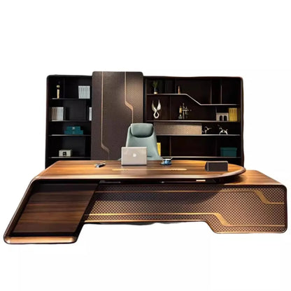 Leichter Luxus-Chef-Tisch, Chef-Schreibtisch, einfache moderne Büromöbel für Stuhlpersonen, speziell geformter kreativer Allgemein