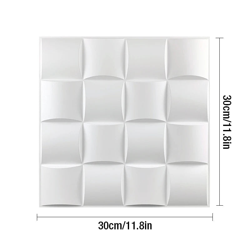 30x30cm 3D Wall Panel Geometric solid 3d Stone brick Living Room TV Background Decal Tile Mold 3D wall sticker bathroom kitchen