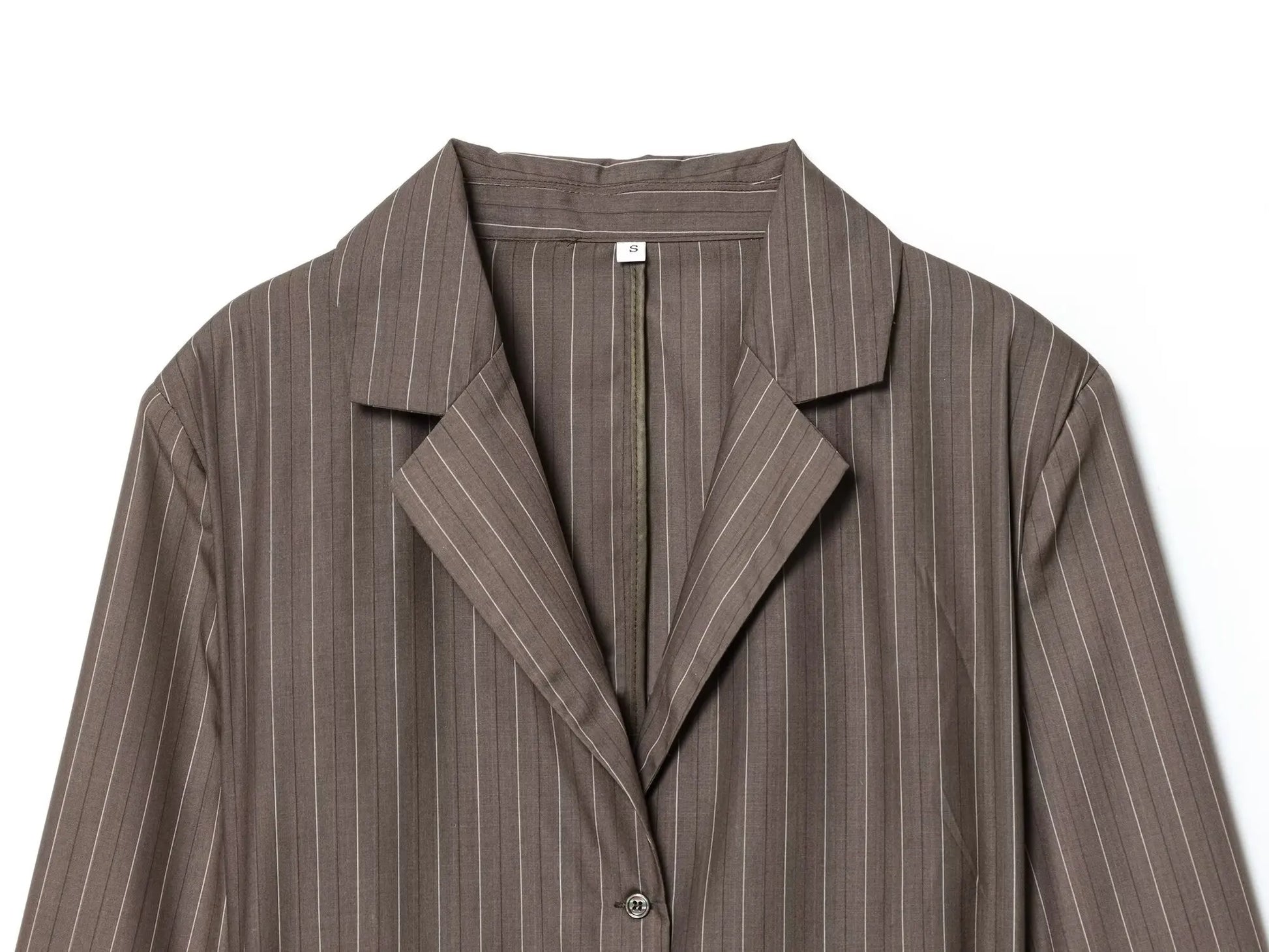 KONDALA Women Elegant Striped Blazer Suit Slim Button Blazer or Wide-leg Pants 2025 Spring Fall Fashion Mujer Commute Pants Set.