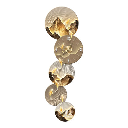 Stille Led Wanduhren Kunst Wandbild Große Innen Wohnzimmer Luxus Wand Uhr Ästhetische Orologio Da Parete Hause Dekoration