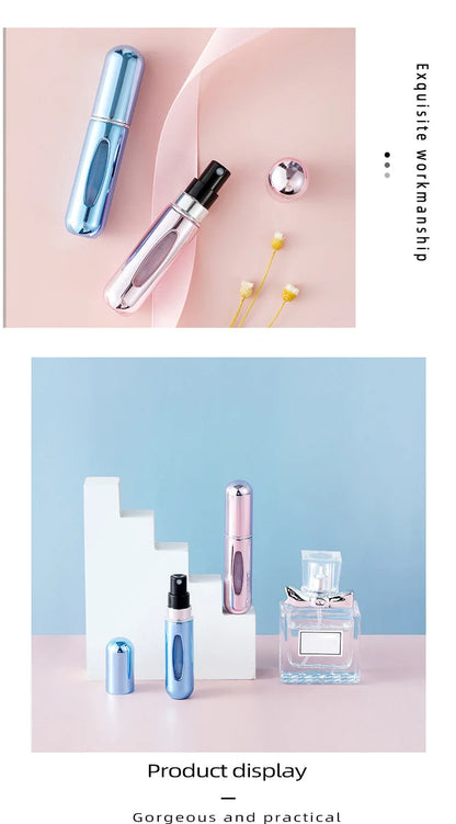5/8ml Perfume Atomizer Portable Liquid Cosmetics Containers Traveling Mini Alcohol Perfume Refillable Bottles Empty Spray Bottle.