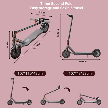 JUICEASE E1 Electric Scooter 36V 10.4Ah Battery 350W Motor 25KM Range 31KM/h Speed Foldable Design Smart APP Control EU Stock.
