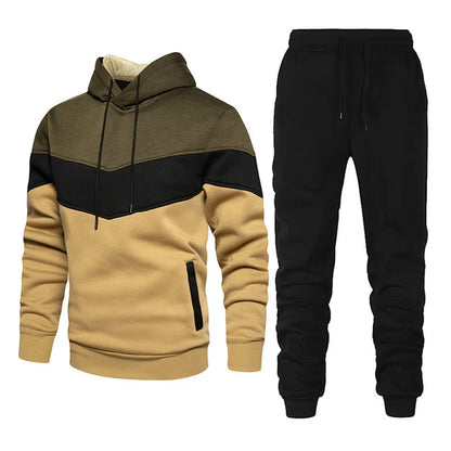 Damen Fleece zweiteilige Sets elegante einfarbige übergroße warme Hoodies und lange Hose Sporta nzug Herbst Winter Trainings anzug 2021