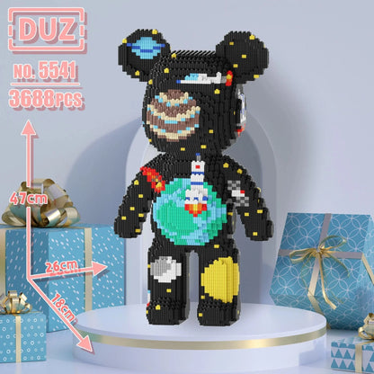 Oversized Violents Bear Building Blocks Assembled Toys DIY Adult Educational Children's Toys Birthday Gift Model Dolls Toys