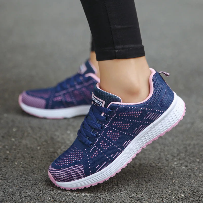 Fashion Breathable Women Casual Shoes  Walking Mesh Flat Shoes Woman White Sneakers Women 2022 Tenis Feminino Female Shoes.