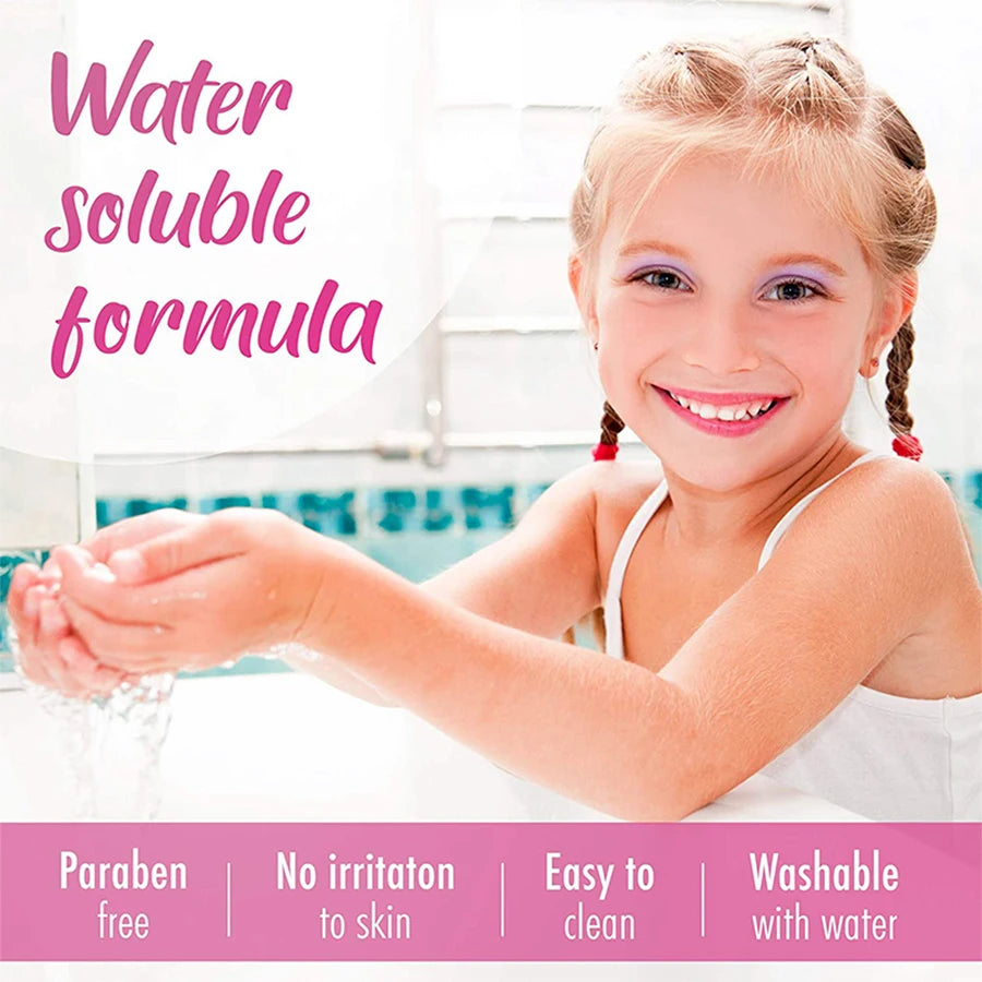 Princess Make Up Box Play House Toy Girls, Eye Shadow Makeup Cosmetics Handbag, Birthday Christmas Gift for Kids Party Cosplay.