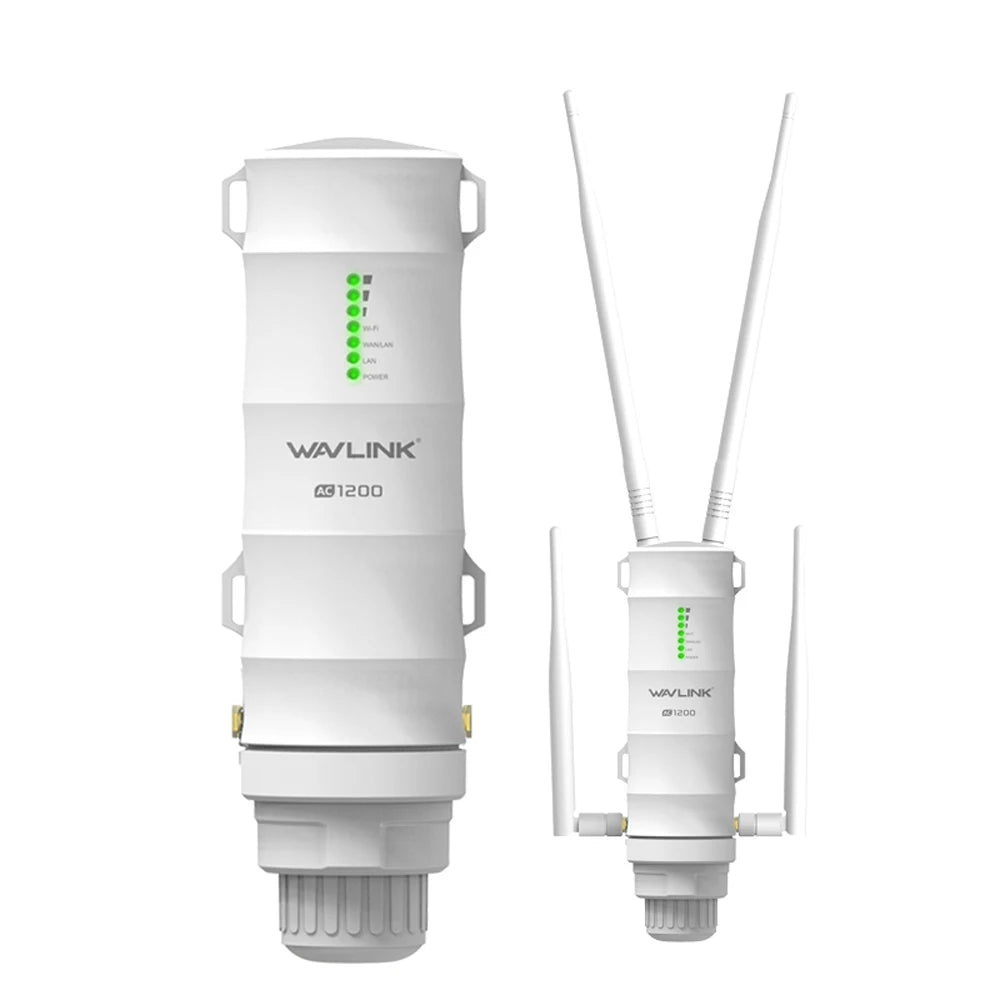 Wavlink AC1200 High Power Outdoor Weatherproof WiFi Range Extender/AP/Mesh Agent Dual Dand 2.4G&5.8Ghz Wireless WiFi Router POE.