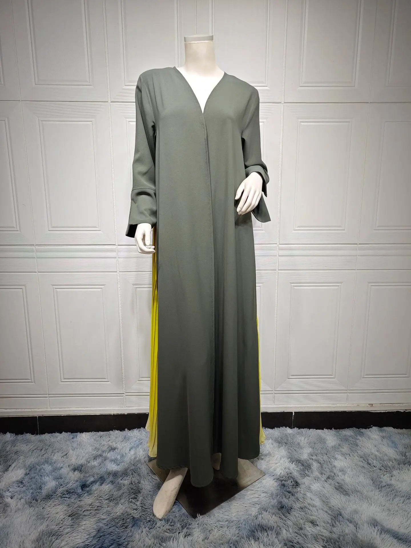 Ramadan Open Chiffon Kimono Abaya Kaftans Turkey Islam Muslim Dress Prayer Clothes Women Djellaba Kebaya Robe Femme Musulmane.