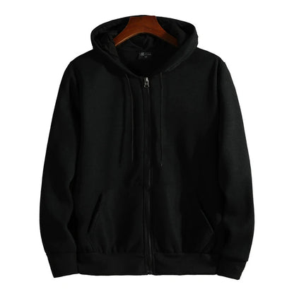 Reiß verschluss Hoodies Herbst Winter Herren neue Langarm Kapuze Sweatshirt Mode lässig männliche Outfit Sportswear Loose Fit Kleidung