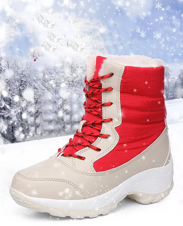 Snow Boots Women New Ladies Shoes Platform Shoes Woman Flat Keep Warm Boots Ladies Casual Plush Botas Mujer Winter Shoes Women.