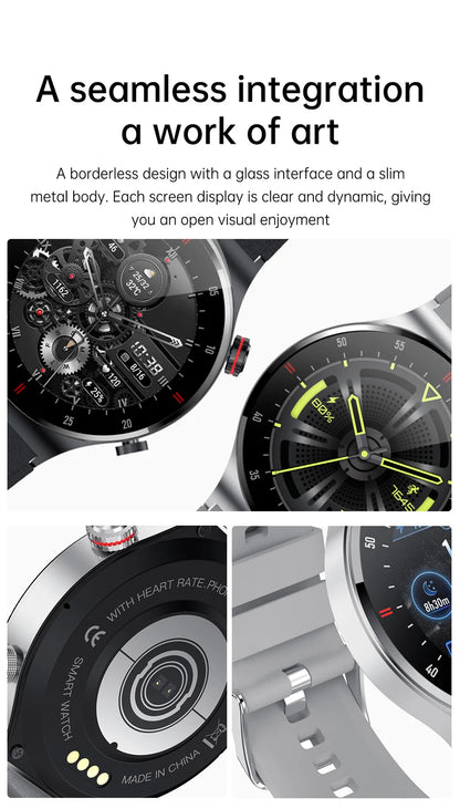 2025 NFC Bluetooth Call Smart Watch Men Full Screen GPS Sports Bracelet Waterproof ECG Health Monitor SmartWatch for IOS Android.