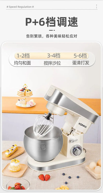 1500W stand Chef Machine mixer Multifunctional  Commercial Mixer Dough Mixer Household Small Automatic New electric blender 220V.