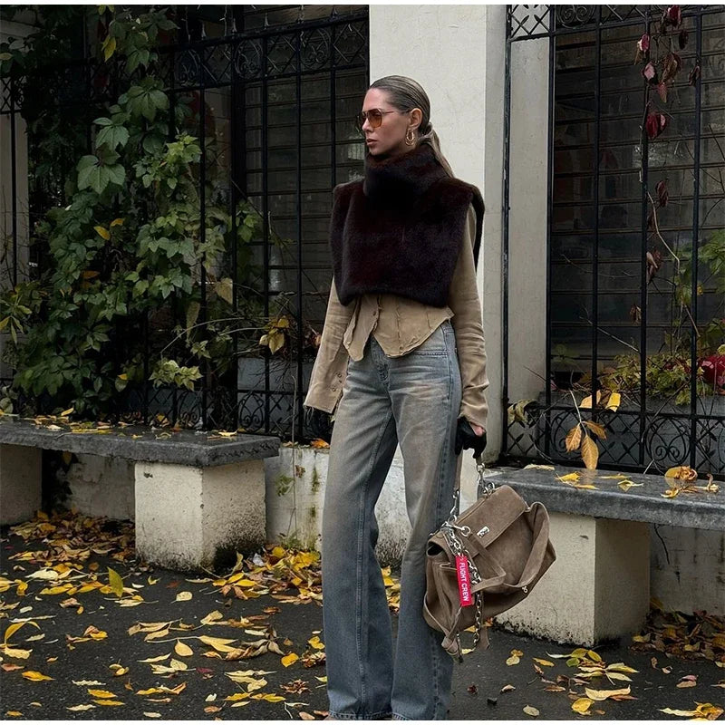 Schwarz Luxus Faux Pelzmantel Frauen Mode Oansatz Langarm Flauschigen Lose Jacke 2025, Winter Dame Verdicken Warme Straße Outwear