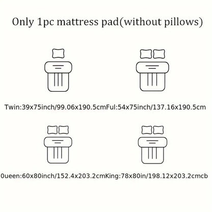 900GSM Mattress Protector Pad Hotel Bedding Anti-Slip Mat Bed Guard Pad Foldable Mattress Topper With Straps Soft Mattress Cover.