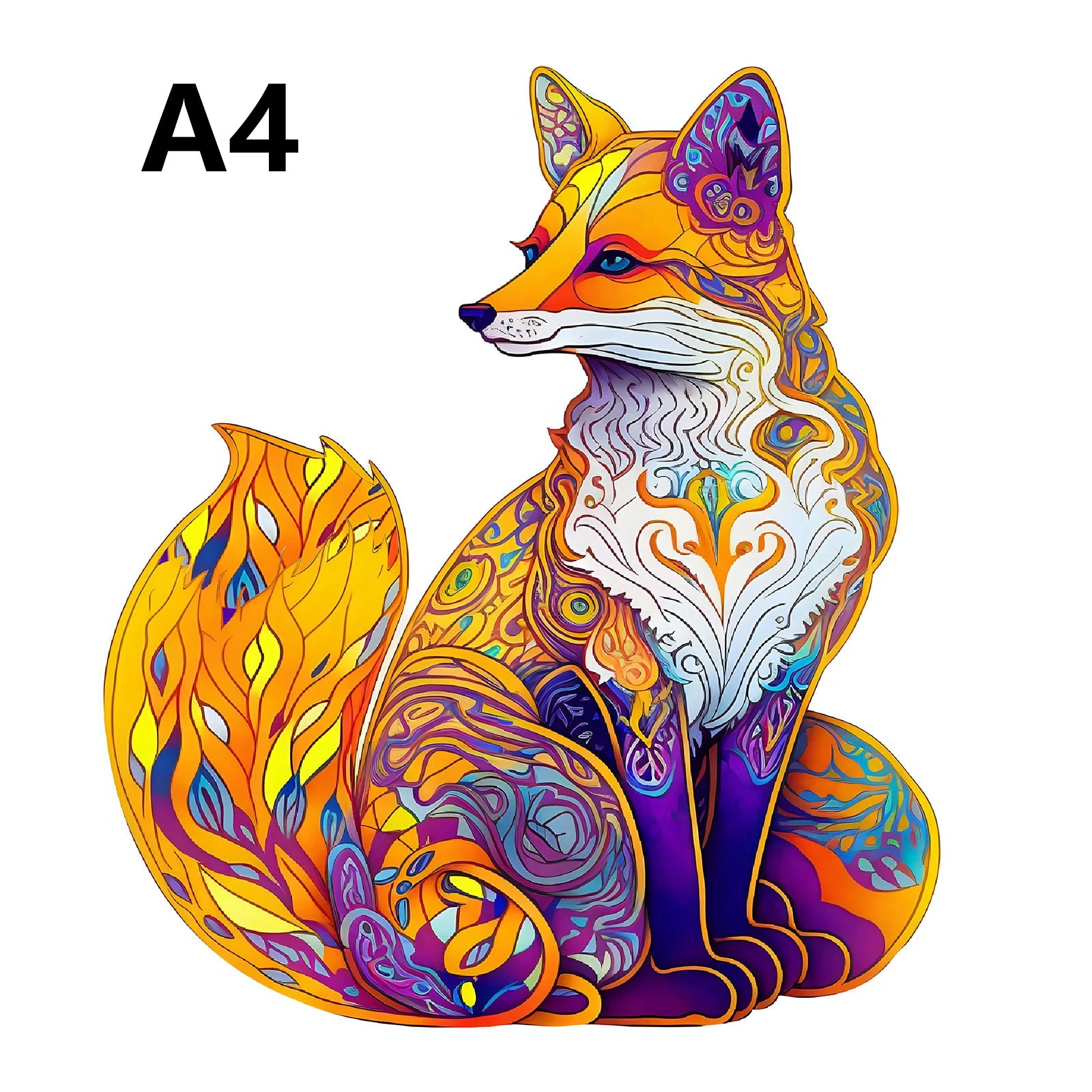 Unique Elephant Wooden Puzzle, Adult Stress Relief Toys, Irregular Animal Shapes, Holiday Birthday Gift.