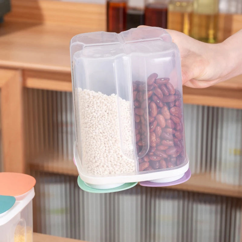 Kitchen Storage Box Food Storage Containers Plastic Grain Storage Tank Sealed Moisture Proof with Lid Container Kitchen Items.