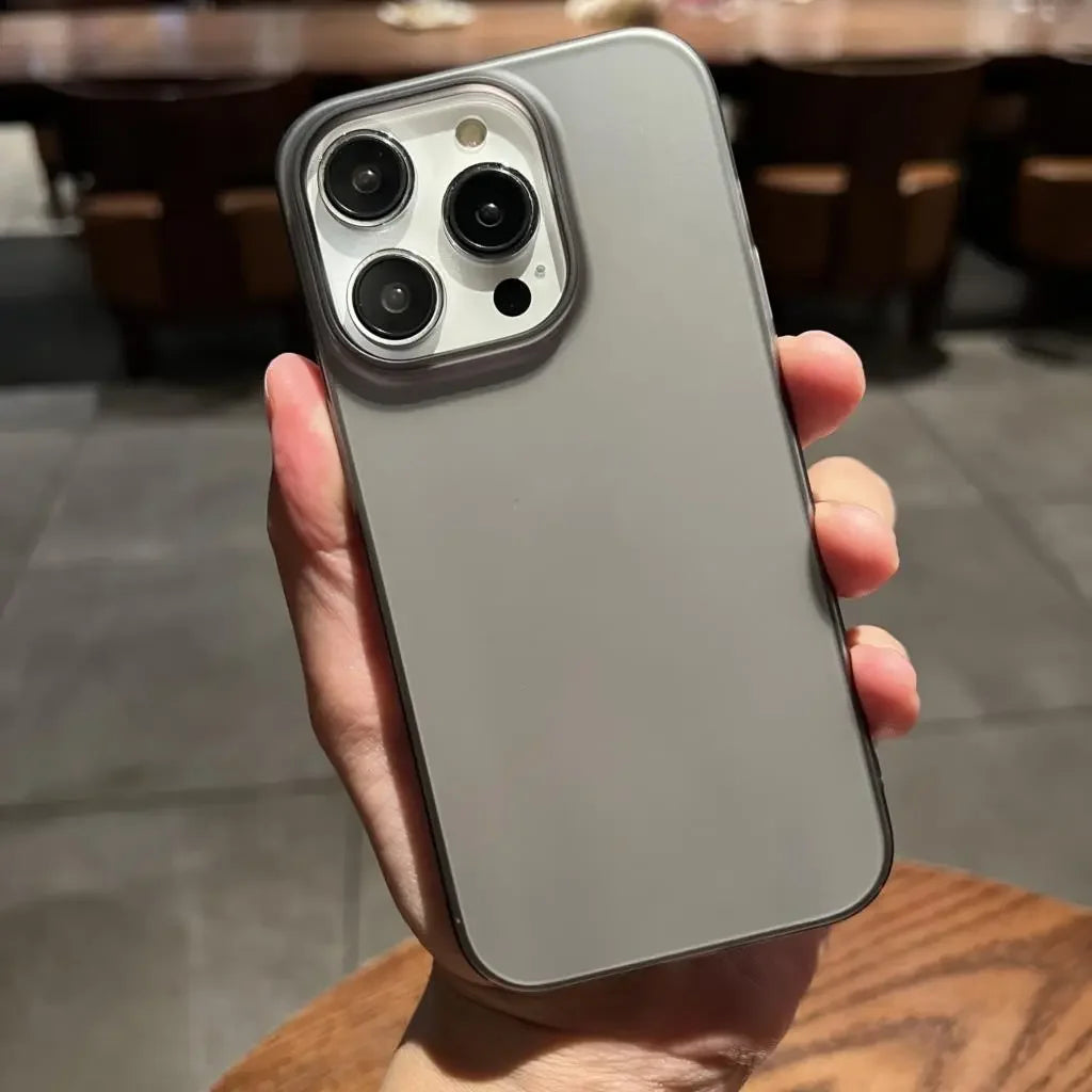 Ultra Thin Matte Hard PC Translucent Clear Phone Case For iPhone 17 16 15 14 Plus 13 12 Pro Max Shockproof Slim Skin Back Cover.