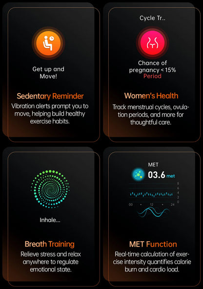 2025 New For HUAWEI Health MonitorUric Acid Blood Pressure Blood oxygen Body Analysis Smart Watch ECG+PPG Clock Smartwatch Men