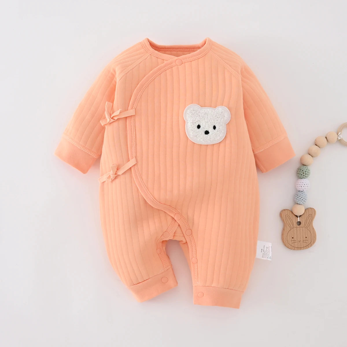 Jungen Mädchen Body Neugeborenen Winter Onesie Kleidung Baumwolle Kleinkind Hause Tragen 0-6M Verdickte Frühling und Herbst Kleidung