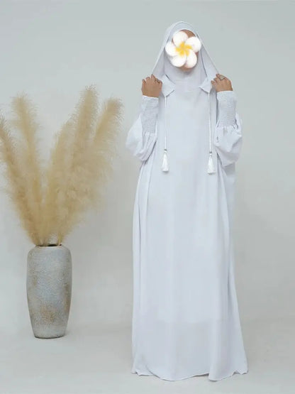 Ramadan Niqab Khimar Muslim Abaya Damen Dubai Turkey Islam Prayer Clothes Women Jilbab Modest Dress Kaftan Robe Femme Musulmane