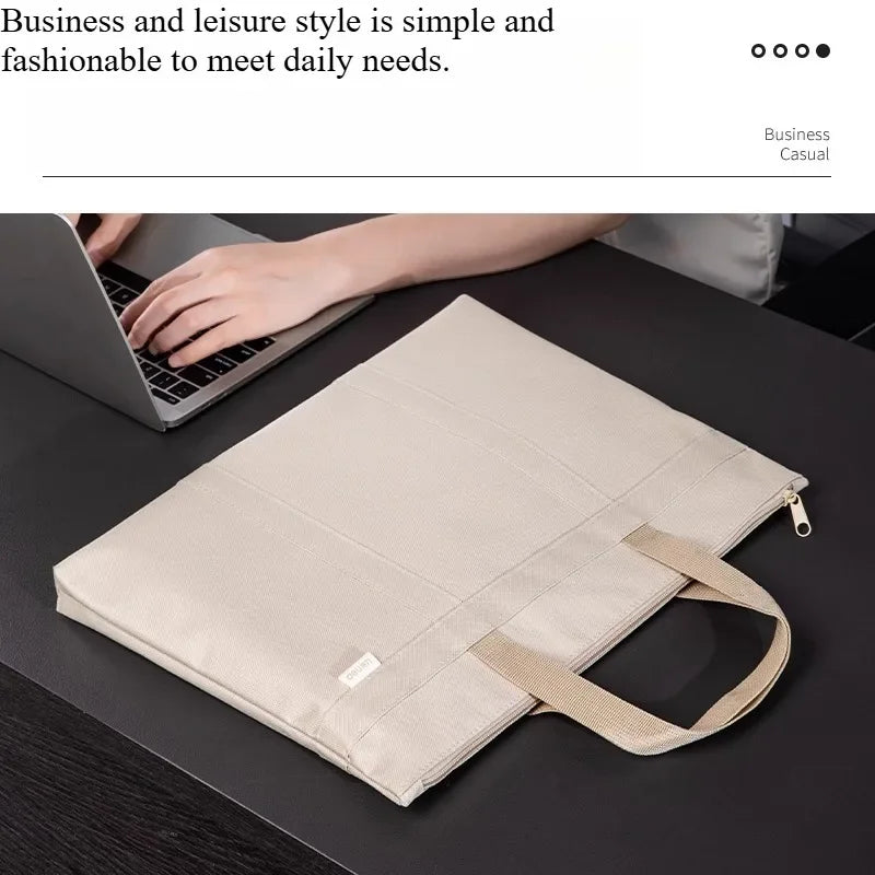 Portable document bag Oxford cloth business and leisure briefcase men and women portable document bag.