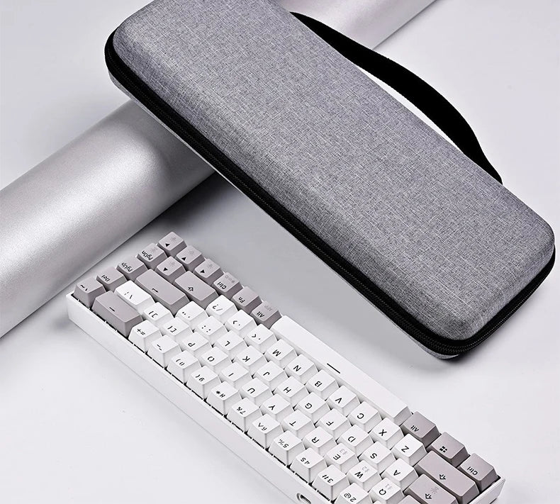 Dustproof Water-Resistant Mechanical Keyboard Case Storage Bag - EVA Hard Shell Fits 61/68/75%/TKL/98%/Full-Size Keyboards.