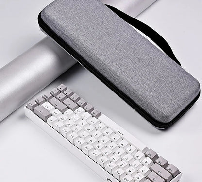 Dustproof Water-Resistant Mechanical Keyboard Case Storage Bag - EVA Hard Shell Fits 61/68/75%/TKL/98%/Full-Size Keyboards.