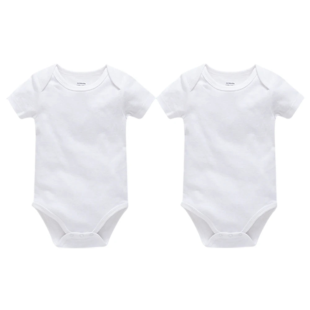 2/3/4/5/6 Teile/satz Blank Baby Body Weiß Neugeborenen Strampler 100% Baumwolle Kinder Overall Kurzarm Baby Kleidung Set Für 0-24M.