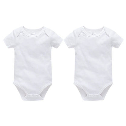 2/3/4/5/6 Teile/satz Blank Baby Body Weiß Neugeborenen Strampler 100% Baumwolle Kinder Overall Kurzarm Baby Kleidung Set Für 0-24M.