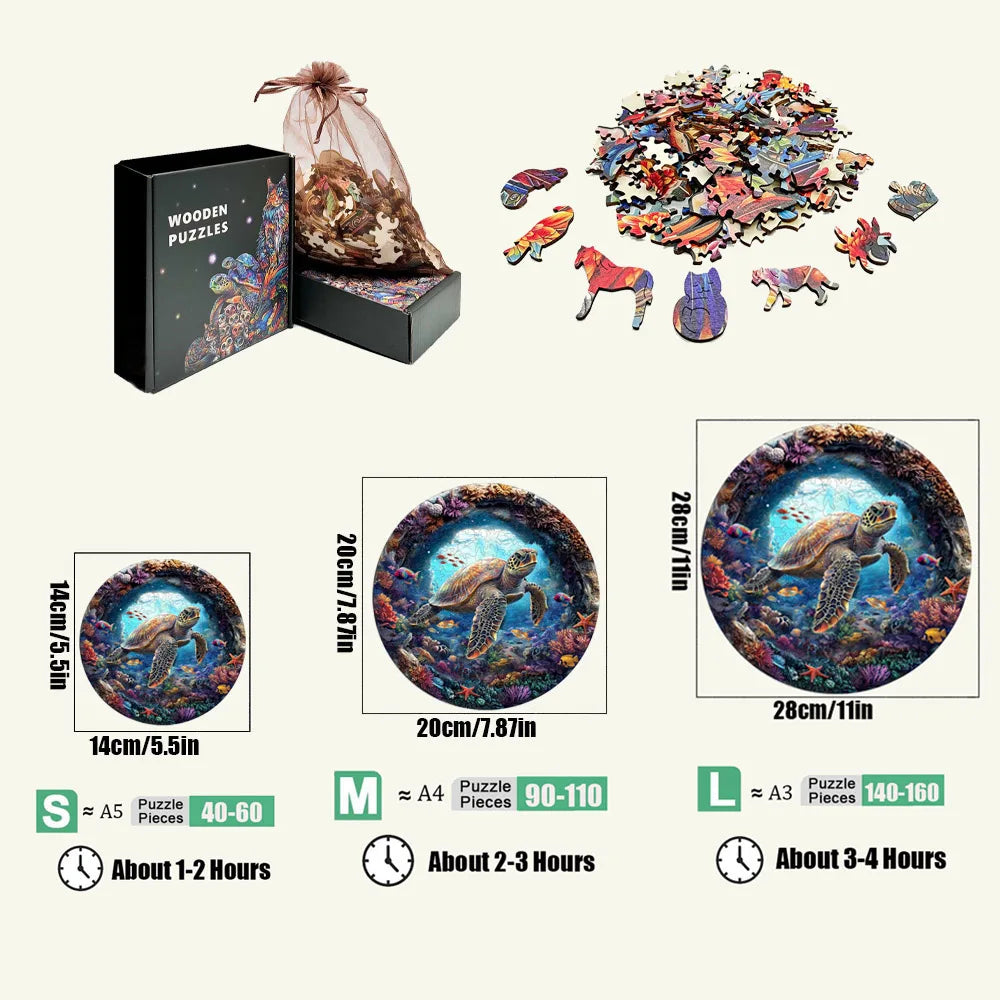 Movie Characters Wooden Puzzle Film Star Wood Jigsaws 2D Magic School Badge Character Jigsaw Toys for Kids.