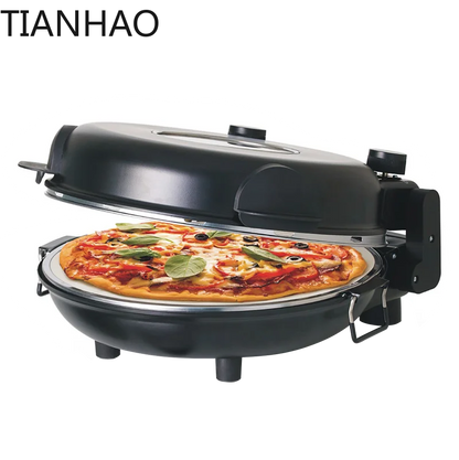 Fabrik Heißer Verkauf Arbeitsplatte Ofen Multifunktionale Elektrische Pizza Ofen Emaille Stein Borosilikatglas