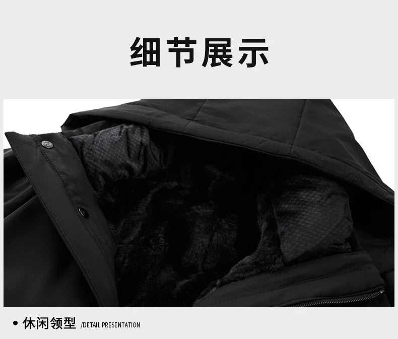 Top Grade Brand Casual Fashion Designer Warm Parka Coat Mens 2025 Newest Winter Jacket Quilted Windbreaker  Mens Clothes