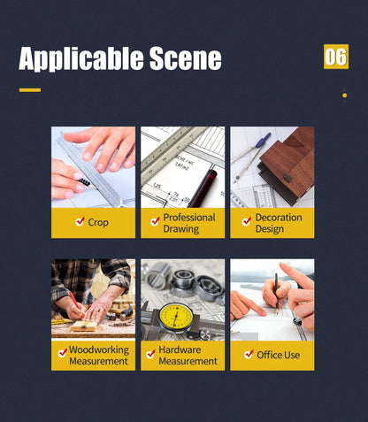 Dreieckslineal, 7-Zoll-Messwerkzeug, Tischler-Set aus Aluminiumlegierung, quadratischer Winkel, Holzbearbeitungswerkzeuge, versuchen Sie quadratisch, dreieckig, metrisch