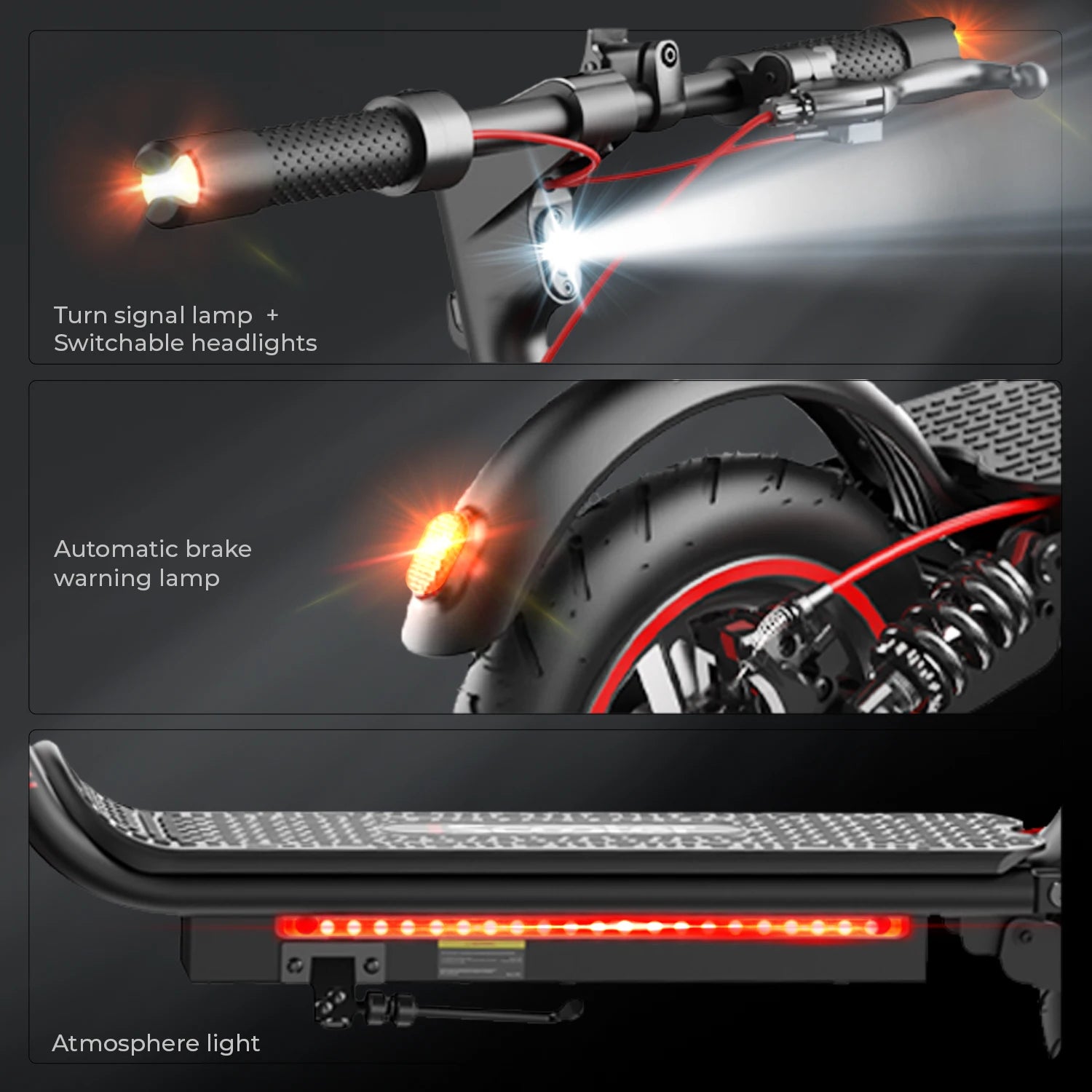 ISCOOTER W7 Electric Scooter Adults 650W motor 36V10.5Ah E-Scooter 8.5"Inflatable road Tires Foldable EScooter.