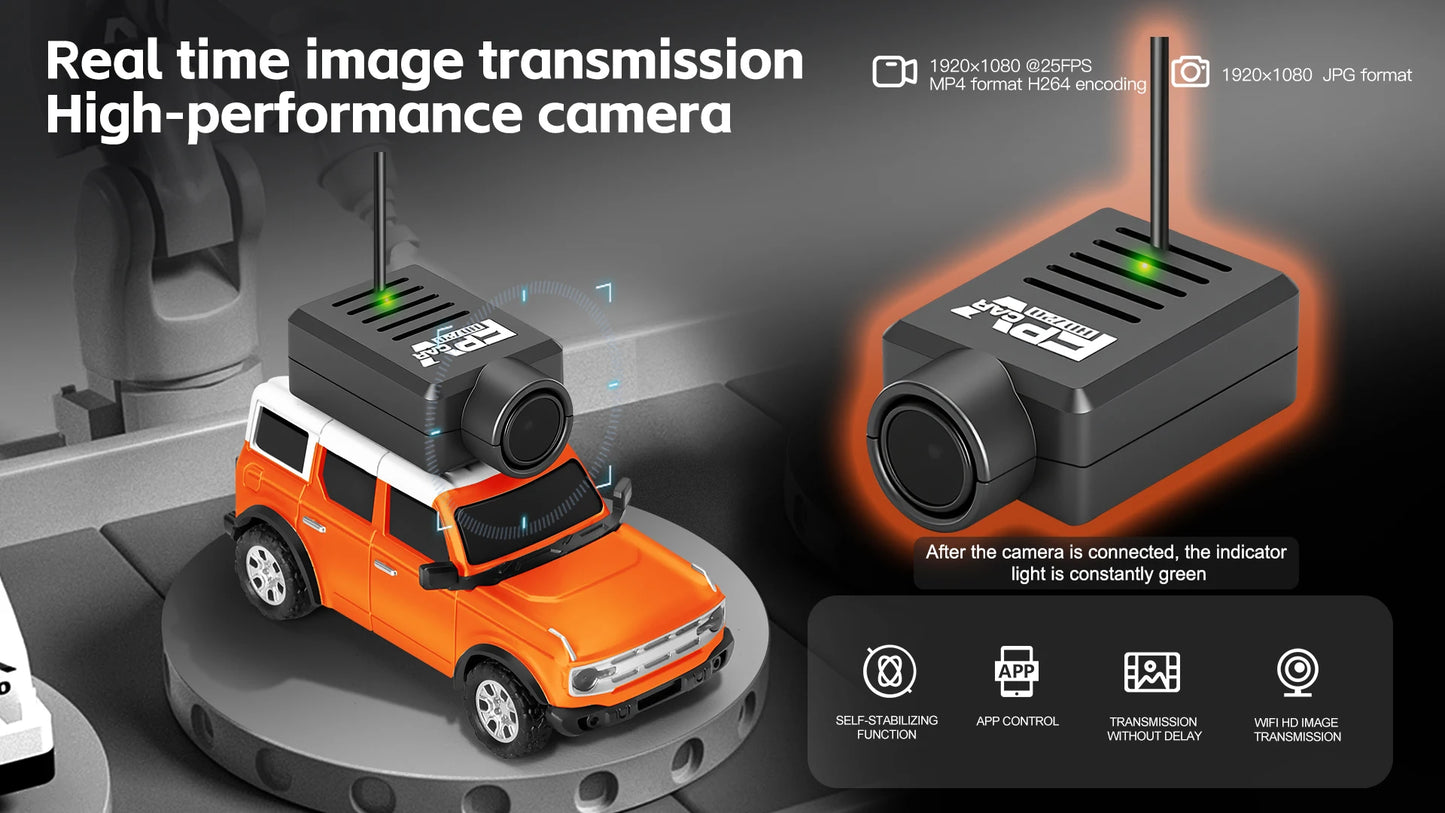 WLtoys 1/64 Mini RC Car with 720P FPV Camera Wifi APP Control 2.4G Reomte Contorl Racing Vehicle Toy for Children 6405 6406.