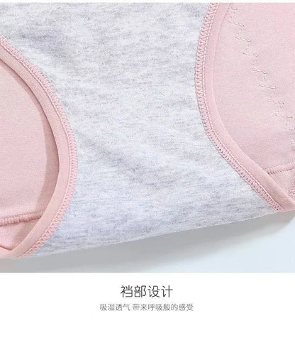 L-8XL Plus Size Leak Proof Menstrual Panties for Women Cotton Underwear with Waterproof and Breathable Design for Periods.