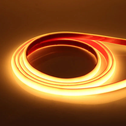 IP68 Waterproof COB LED Neon Strip Light 5m 10m 15m 20m 0.5m 12V 24V 320LED Flexible Tape Silicone Tube Lamp Liner Lighting RA90.