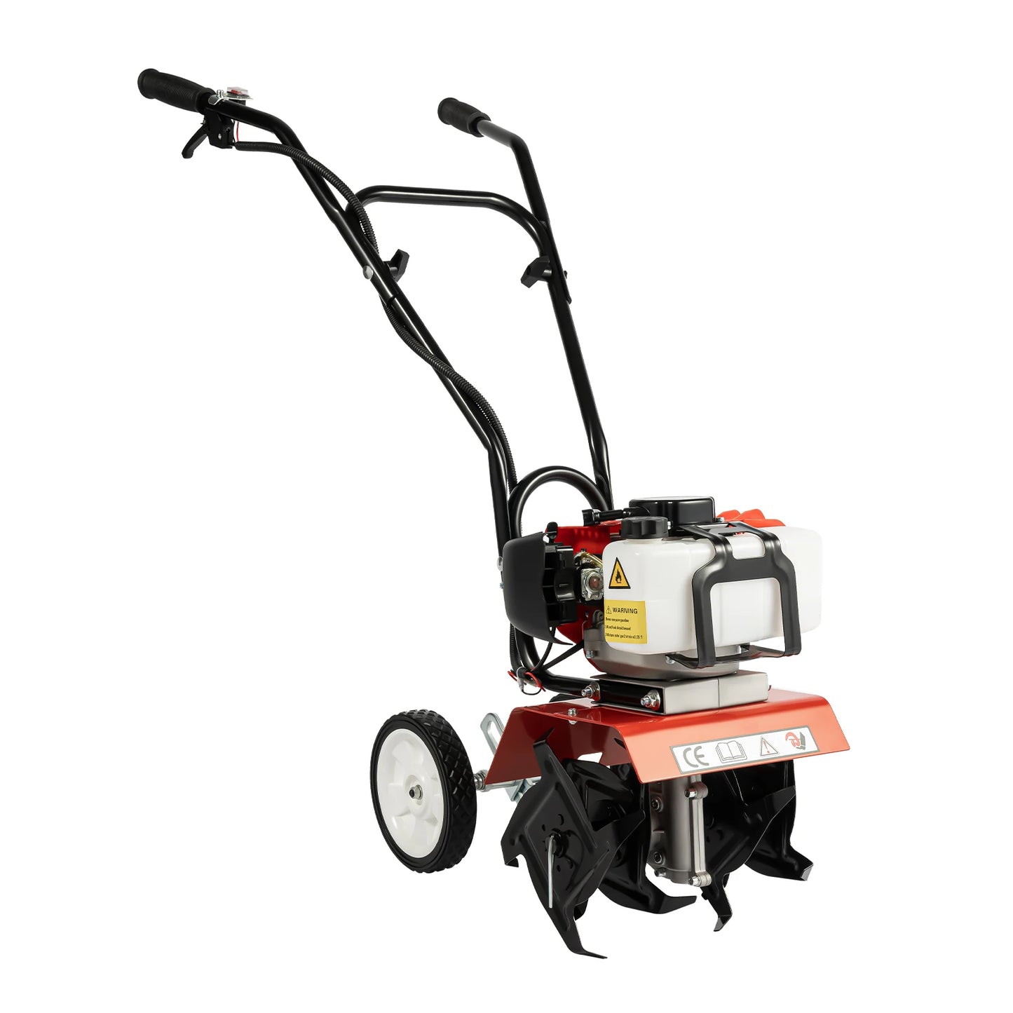 52CC 1700W Benzin-Gartenfräse  Kabelloser, luftgekühlter 2-Takt-Grubber, rotierend, zum Laufen, Lösen, 12 Zoll/30 cm breit, 12 cm dp
